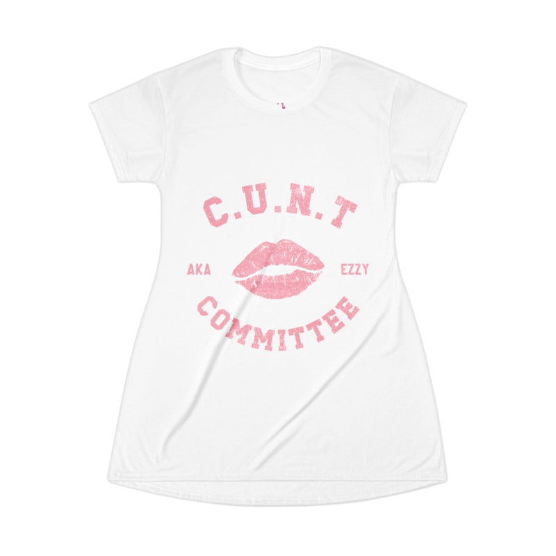 AKA Ezzy C.U.N.T Committee Sorority T-Shirt Dress